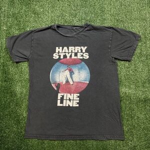Harry Styles Fine Line Graphic T Shirt Men's Size M Black Short Sleeve